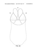 Cleavage Enhancing Push-up Swimsuit diagram and image