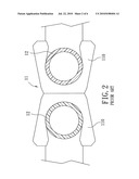 Hinge Device Having Two Back-To-Back Interconnected C-Shaped Clamps diagram and image