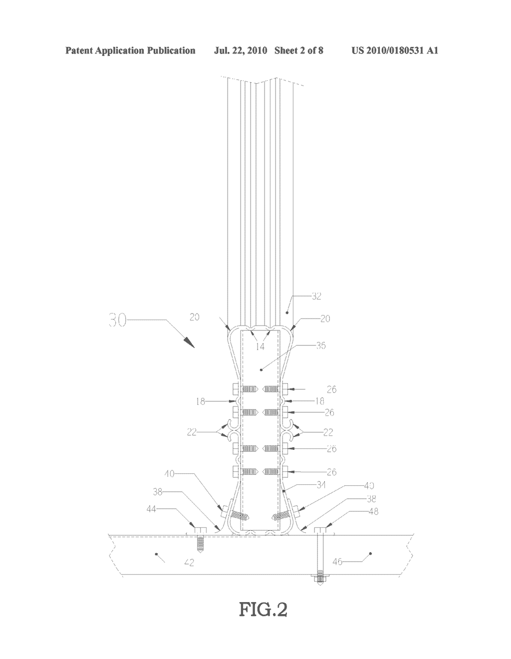 Truss chord and truss system with ribs and radiuses - diagram, schematic, and image 03