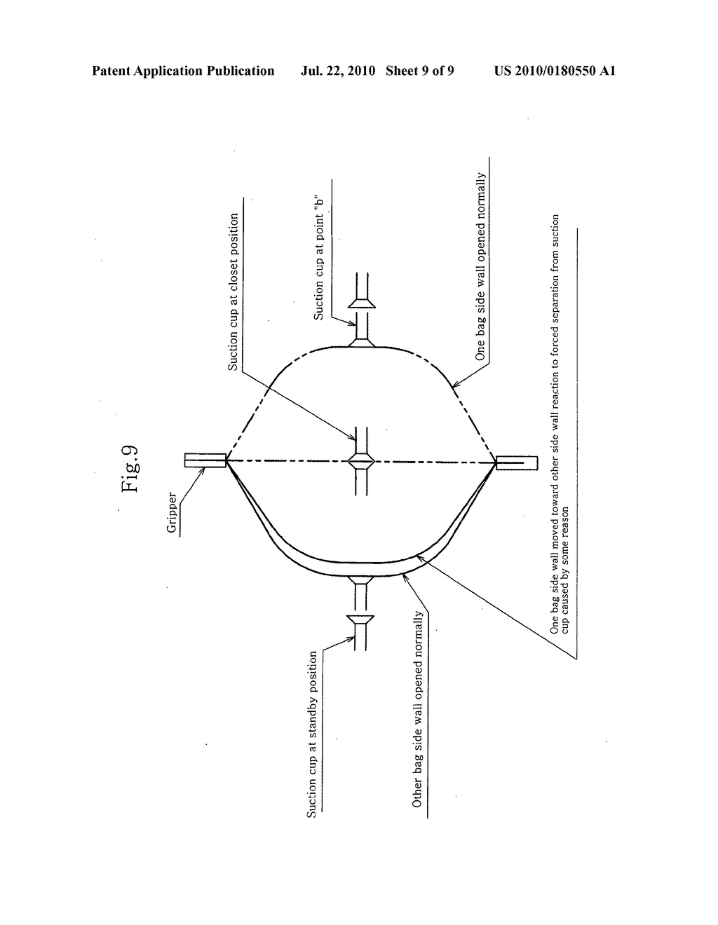 Bag opening method and apparatus for use in bag filling and packaging - diagram, schematic, and image 10