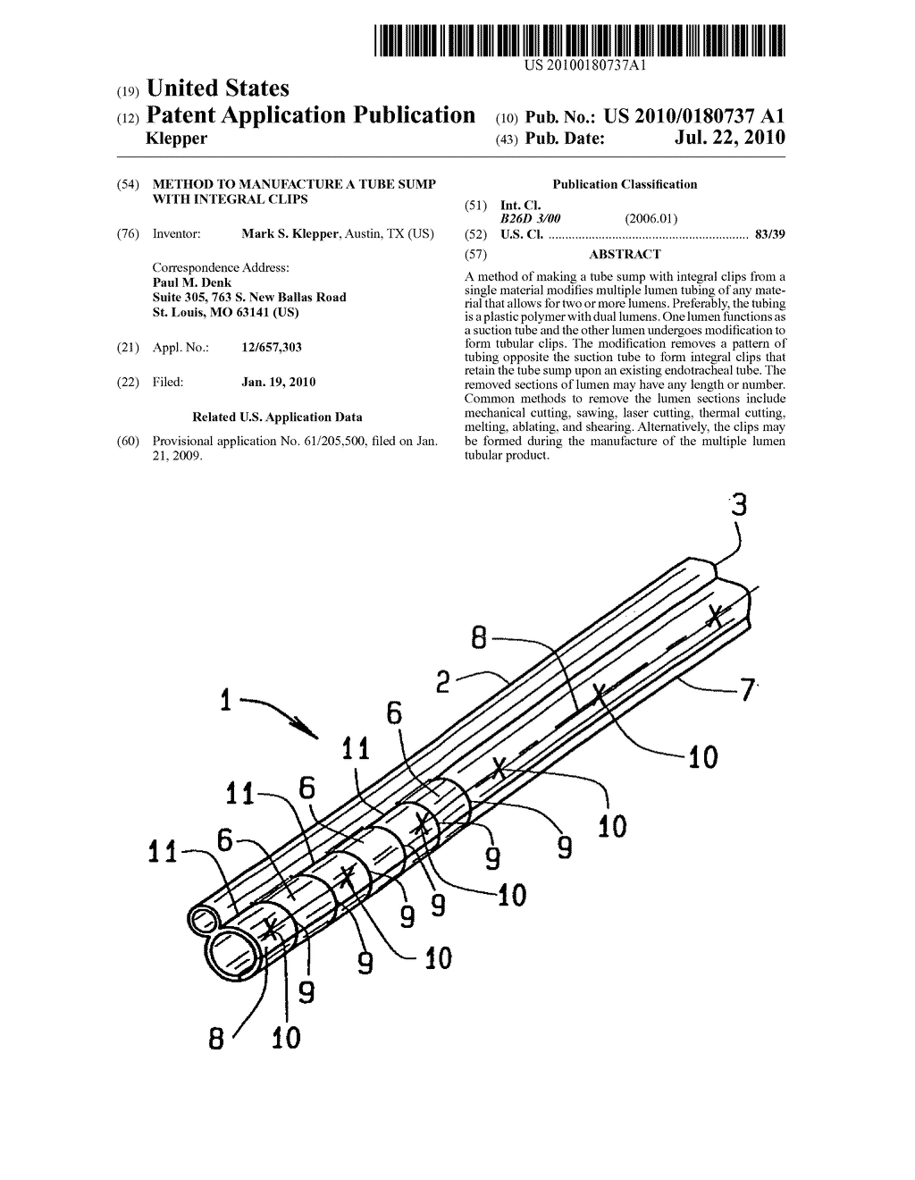 Method to manufacture a tube sump with integral clips - diagram, schematic, and image 01