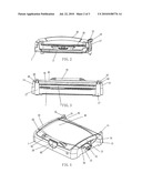 LIFTING-COVER TYPE FRYING-ROASTING DEVICE diagram and image