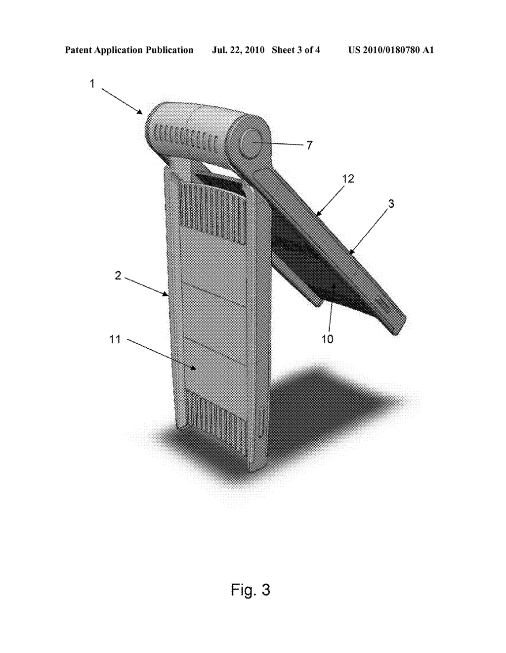 APPARATUS FOR THE MANUAL CUTTING OF FOODS - diagram, schematic, and image 04