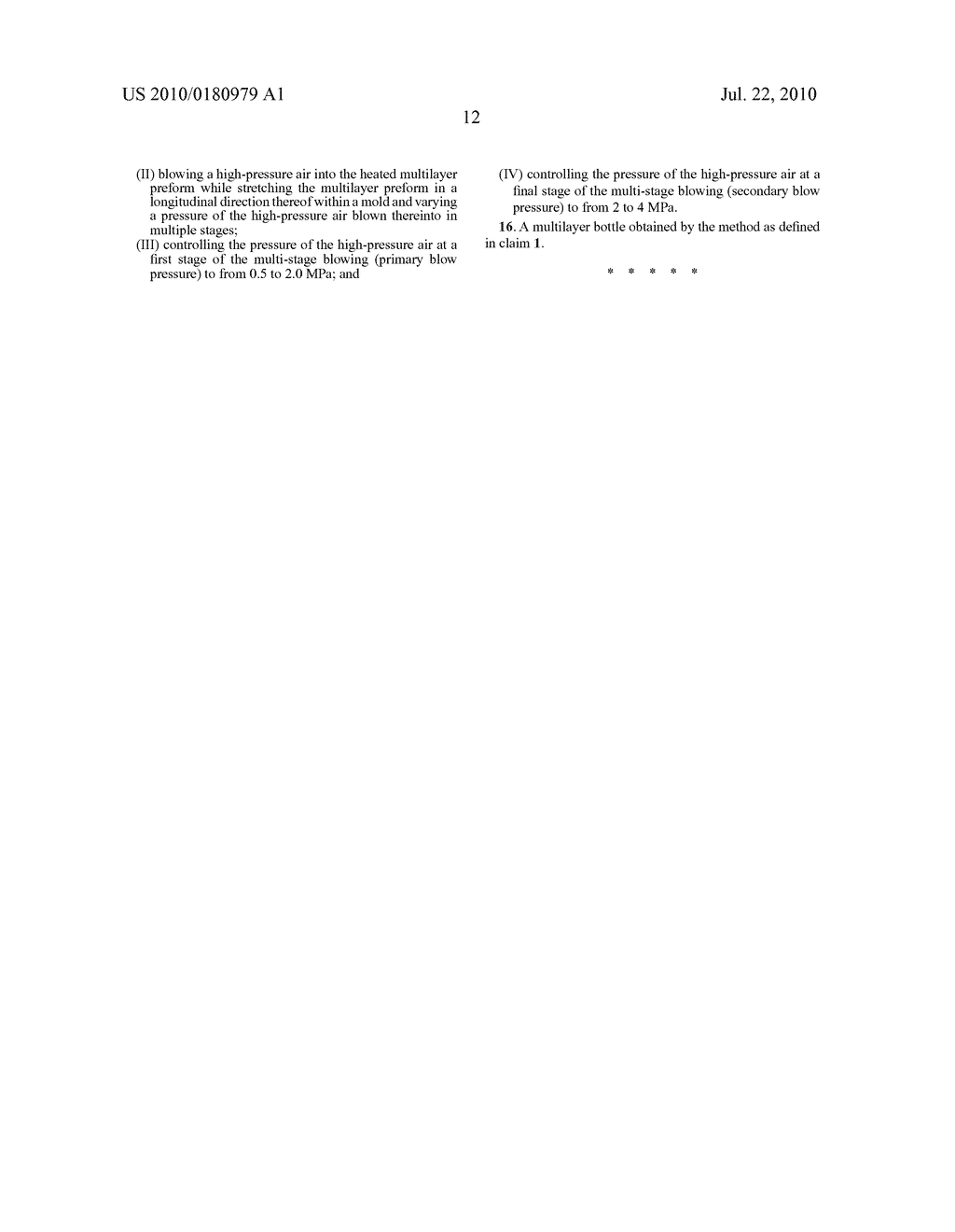 Method for Filling Into Multilayer Bottle - diagram, schematic, and image 13