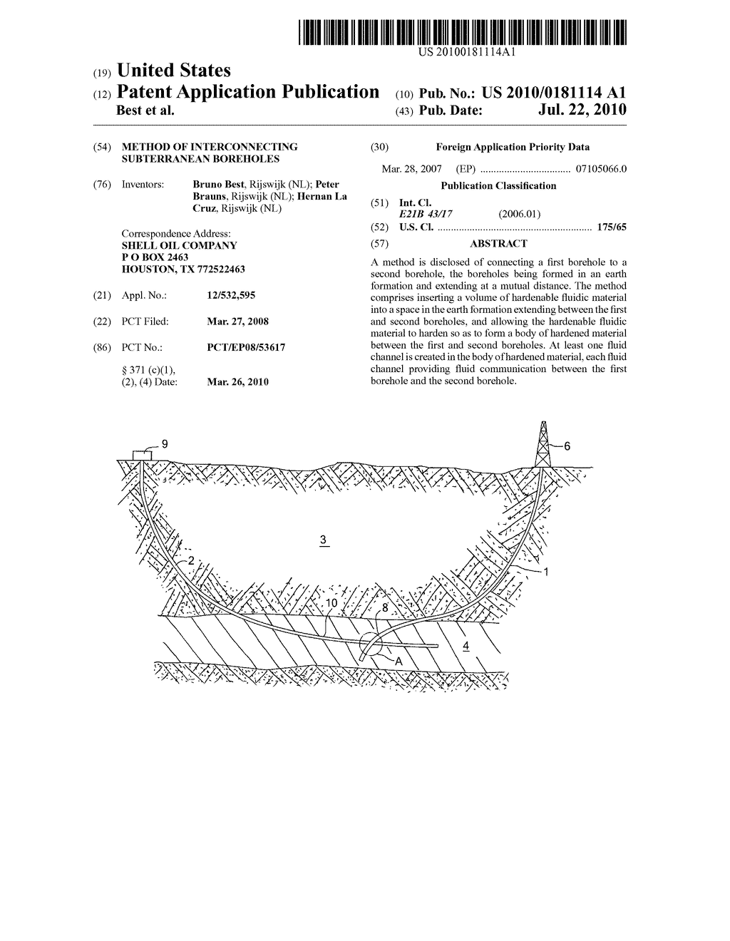 METHOD OF INTERCONNECTING SUBTERRANEAN BOREHOLES - diagram, schematic, and image 01