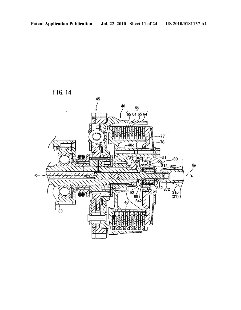 CLUTCH FOR AUTOMATICALLY ADJUSTING PLAY AMOUNT AND VEHICLE INCLUDING THE SAME - diagram, schematic, and image 12