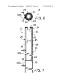 OUTDOOR SMOKING MATERIALS RECEPTACLE SIMULATING A CIGARETTE diagram and image