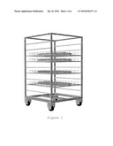 GRILL, TRAY AND CART SYSTEM TO FREEZE FOODS diagram and image