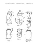 Fully vented wide rim nursing bottle with canted vent tube diagram and image