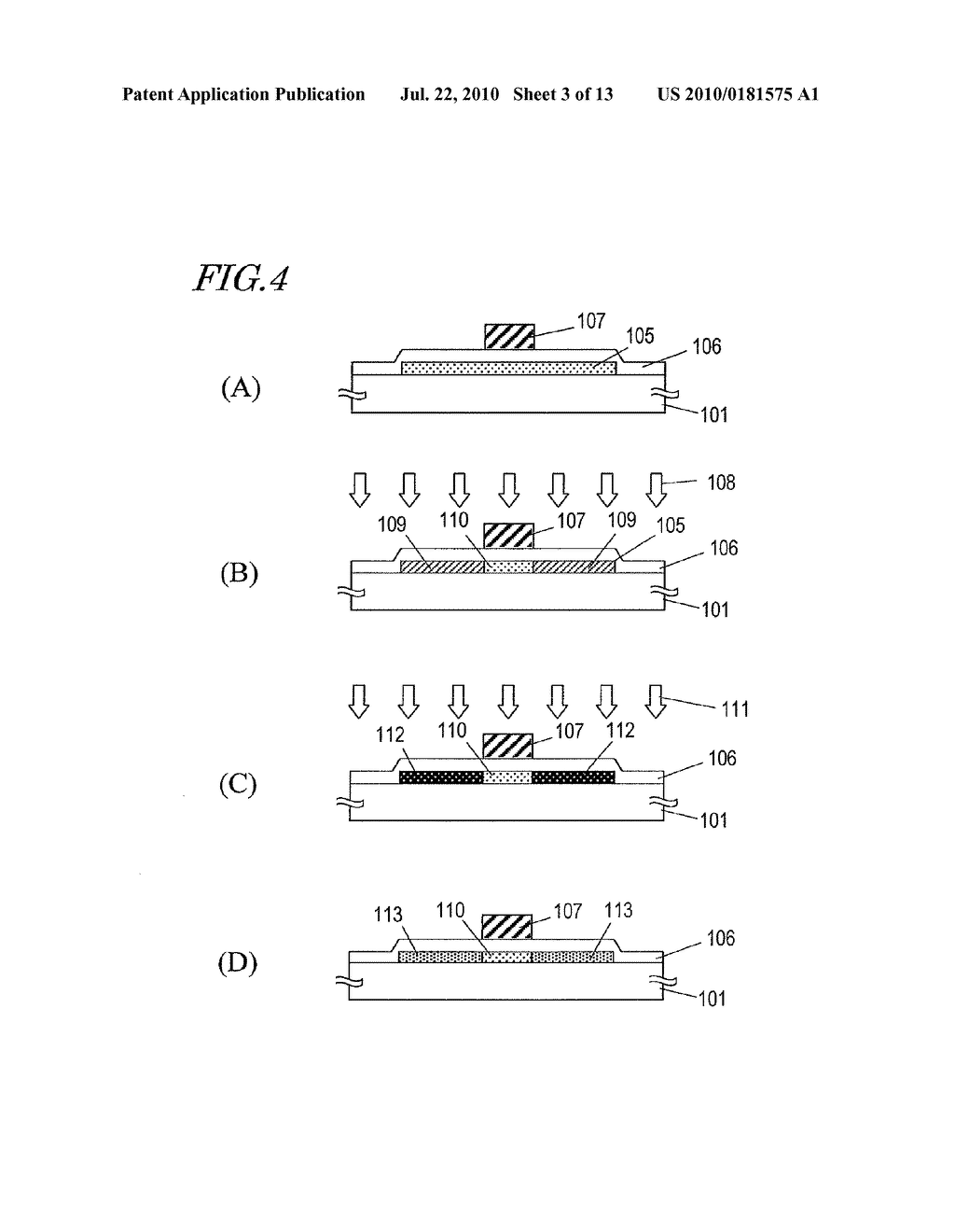 SEMICONDUCTOR DEVICE PROVIDED WITH THIN FILM TRANSISTOR AND METHOD FOR MANUFACTURING THE SEMICONDUCTOR DEVICE - diagram, schematic, and image 04