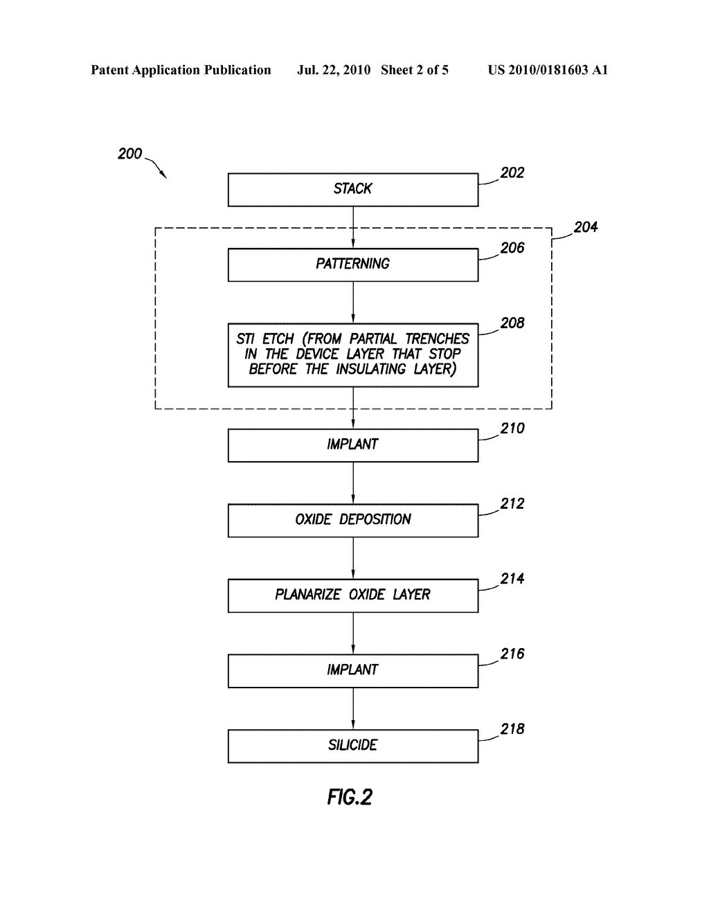 METAL SEMICONDUCTOR FIELD EFFECT TRANSISTOR (MESFET) SILICON-ON-INSULATOR STRUCTURE HAVING PARTIAL TRENCH SPACERS - diagram, schematic, and image 03