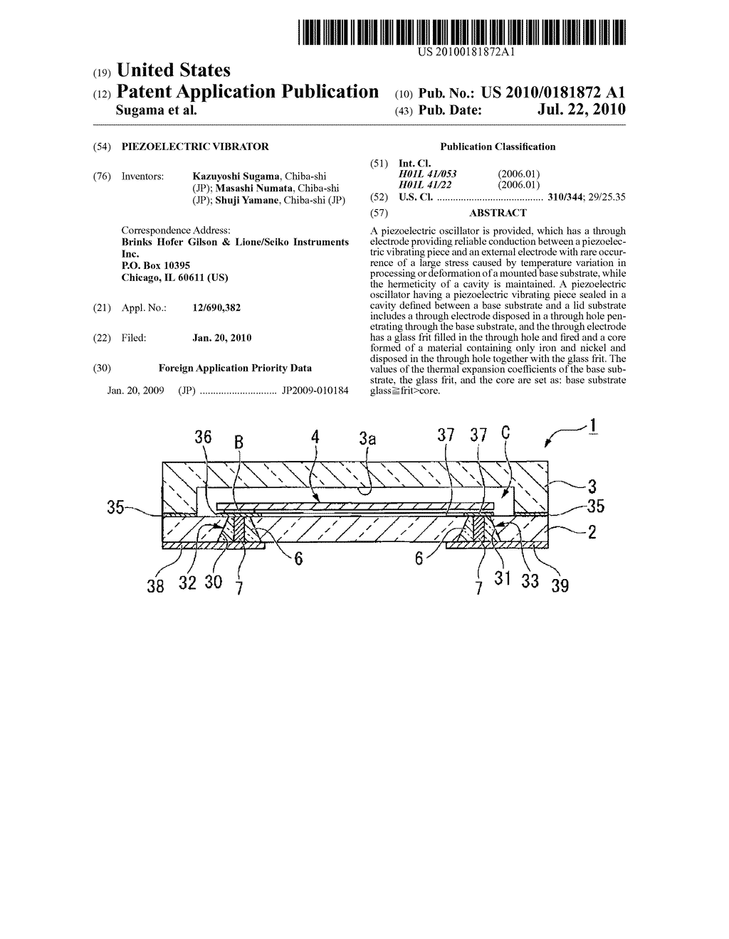 PIEZOELECTRIC VIBRATOR - diagram, schematic, and image 01