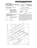 REFRIGERATOR SHELF WITH GLASS RECEIVING SLOT diagram and image