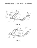 REFRIGERATOR SHELF WITH GLASS RECEIVING SLOT diagram and image