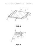 REFRIGERATOR SHELF WITH GLASS RECEIVING SLOT diagram and image