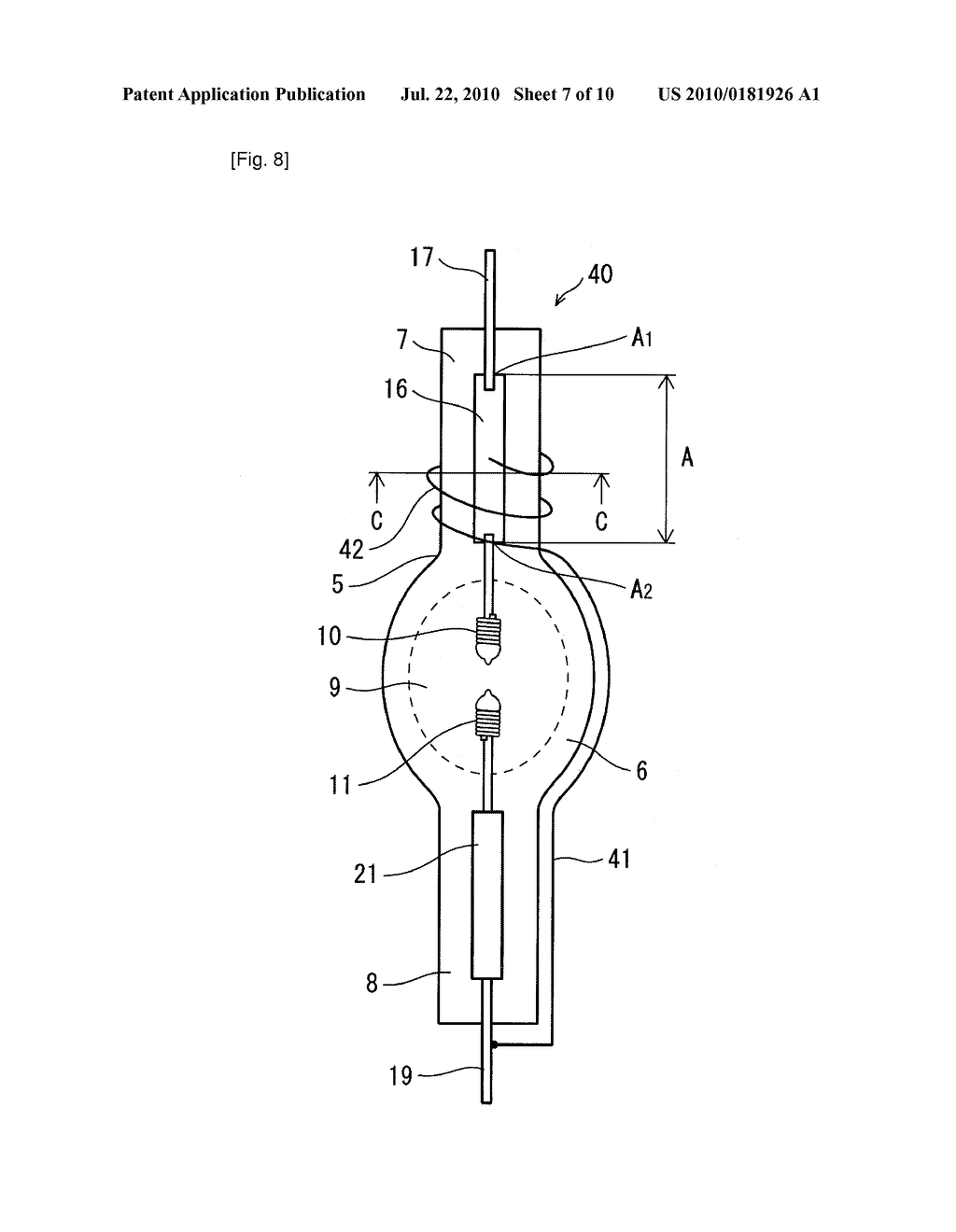 HIGH-PRESSURE DISCHARGE LAMP SYSTEM AND PROJECTOR USING THE SAME - diagram, schematic, and image 08