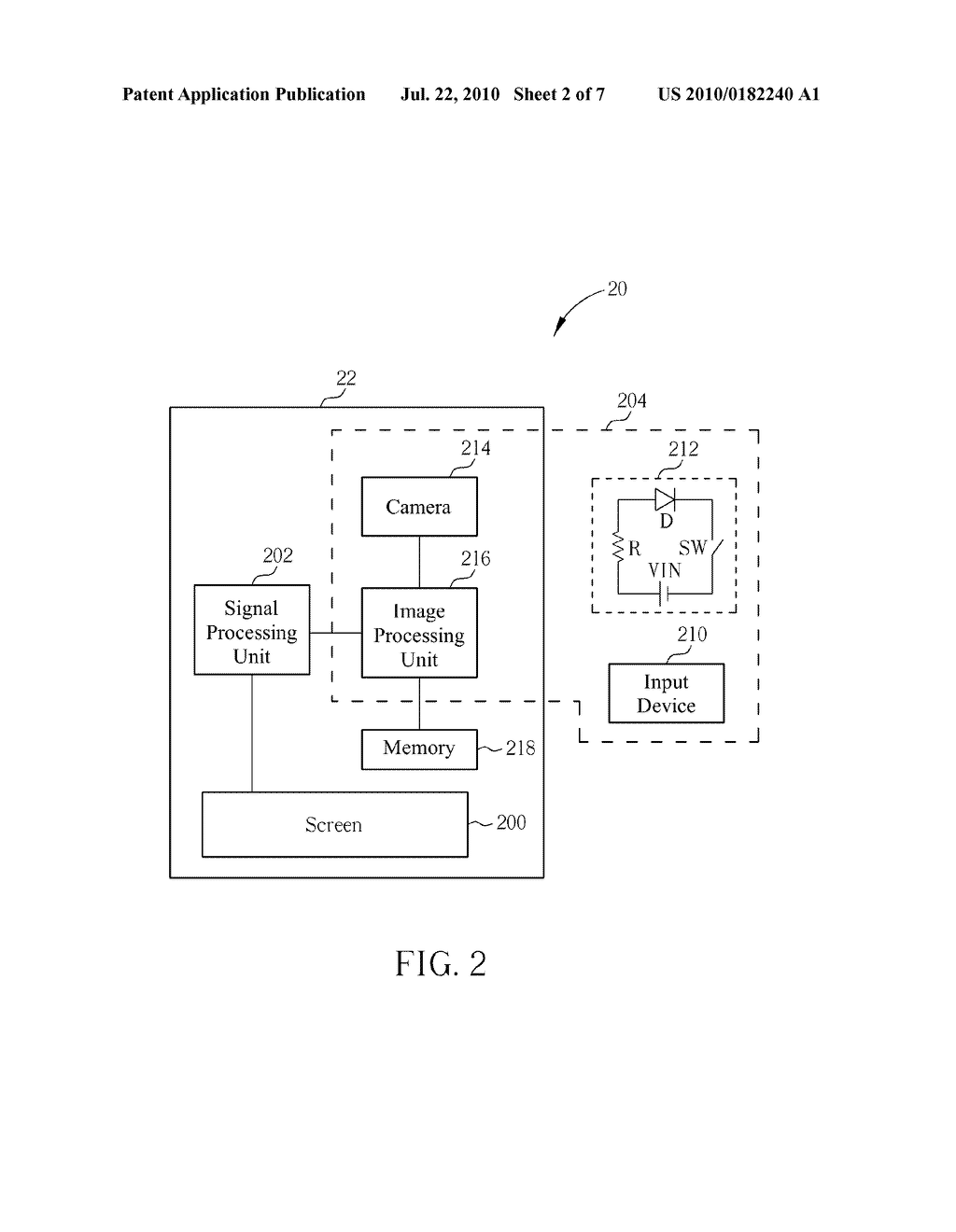 INPUT SYSTEM AND RELATED METHOD FOR AN ELECTRONIC DEVICE - diagram, schematic, and image 03