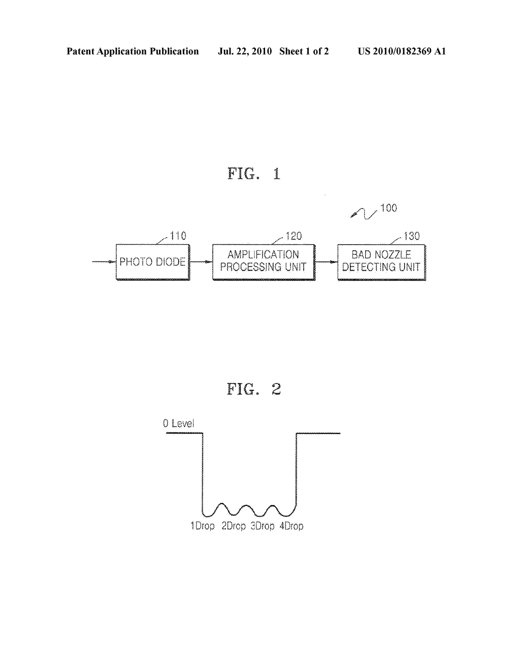 METHOD OF AND APPARATUS FOR DETECTING DEFECTIVE NOZZLE OF PRTINER HEAD - diagram, schematic, and image 02