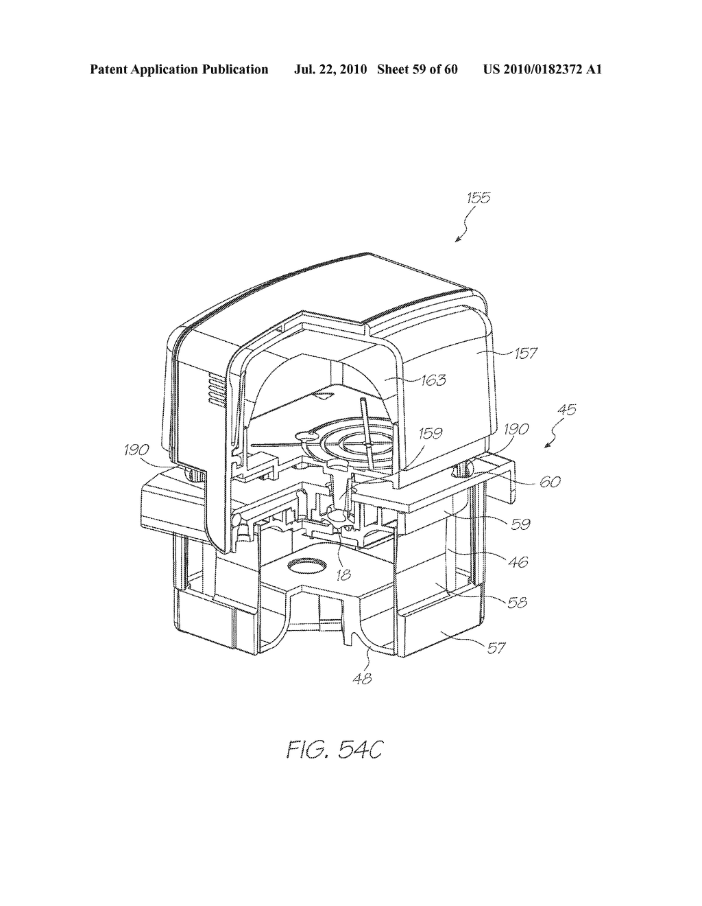 INKJET PRINT ENGINE HAVING PRINTER CARTRIDGE INCORPORATING MAINTENANCE ASSEMBLY AND CRADLE UNIT INCORPORATING MAINTENANCE DRIVE ASSEMBLY - diagram, schematic, and image 60