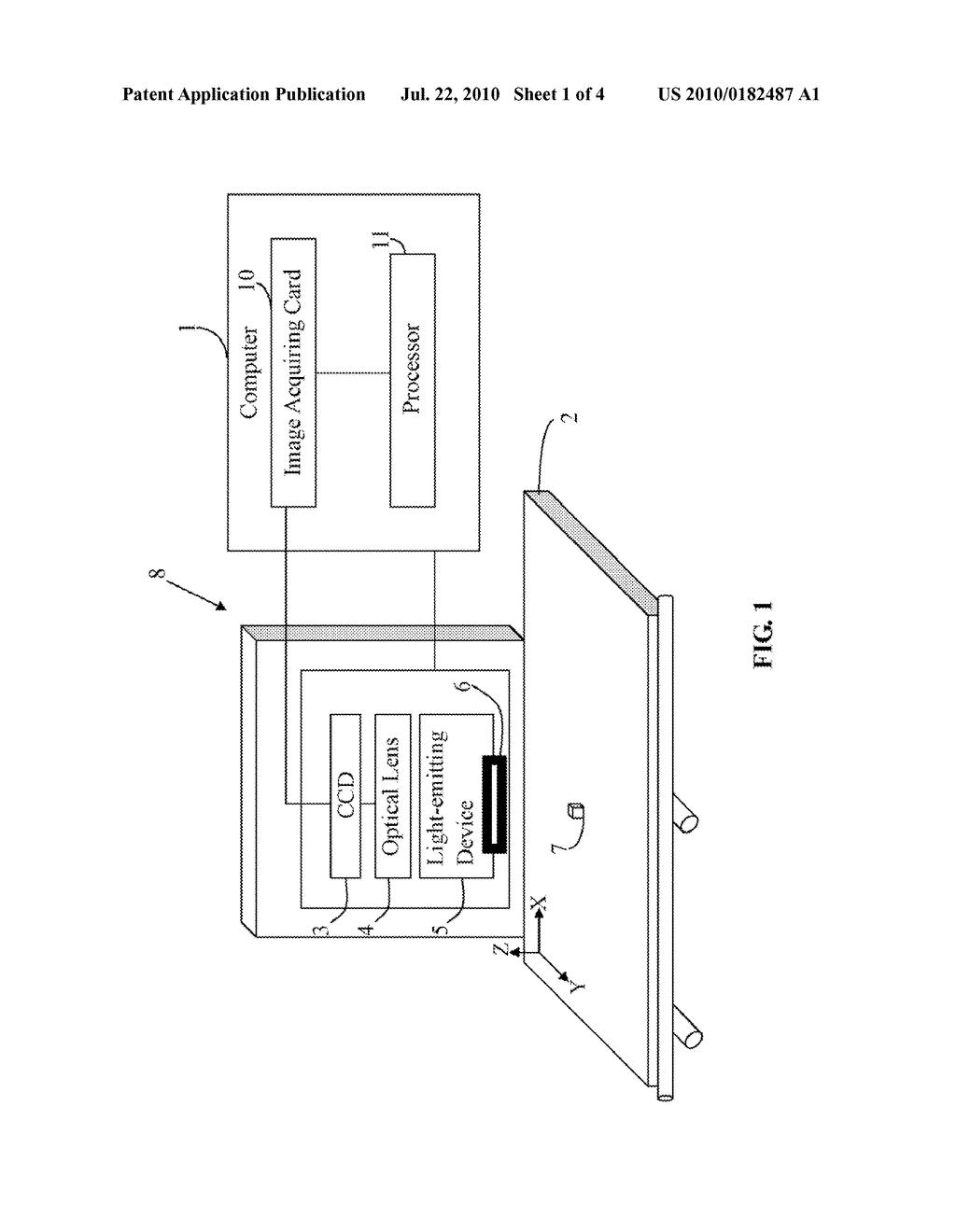 SYSTEM AND METHOD FOR AUTOMATICALLY FOCUSING AN OPTICAL LENS OF AN IMAGE MEASURING MACHINE - diagram, schematic, and image 02