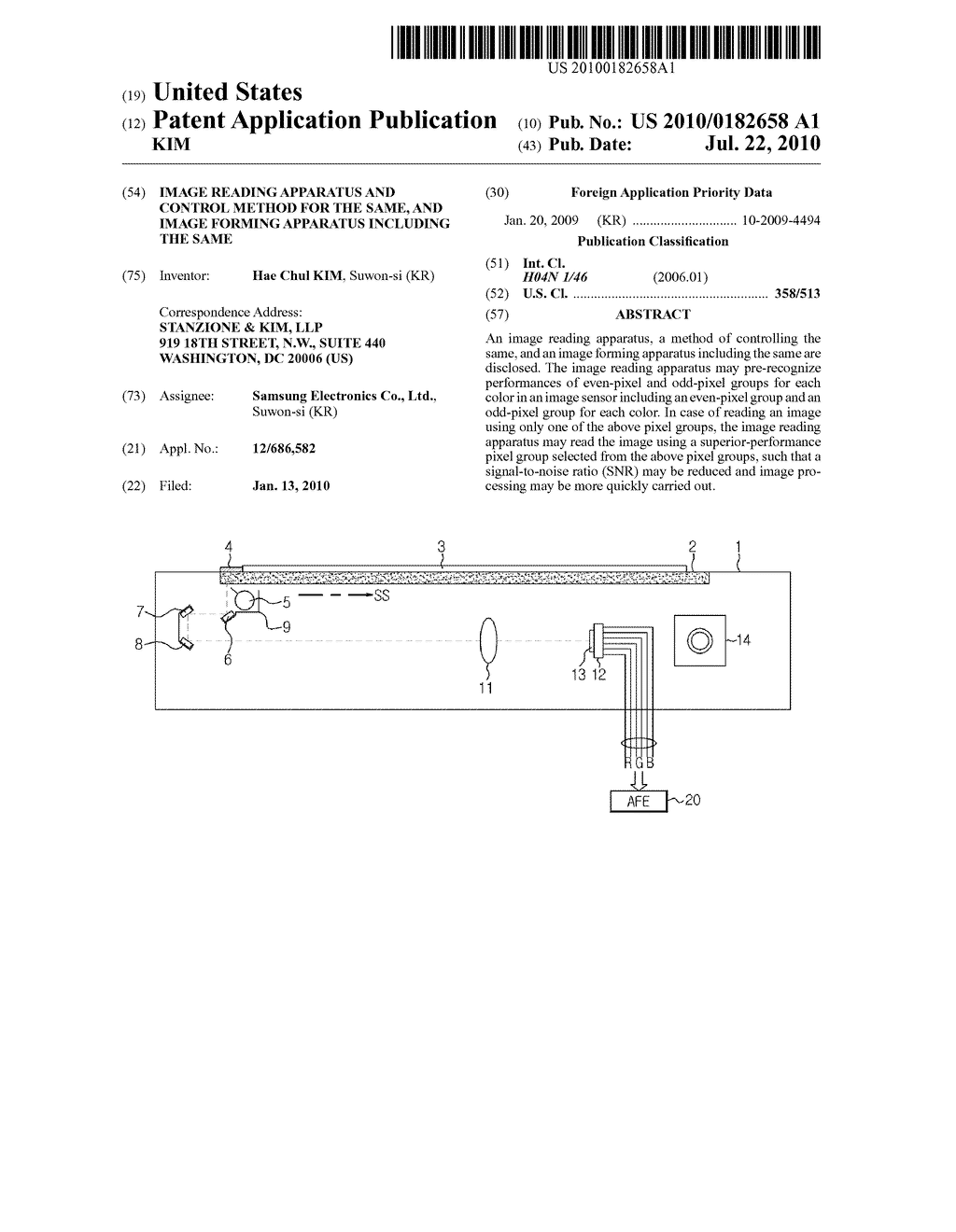 IMAGE READING APPARATUS AND CONTROL METHOD FOR THE SAME, AND IMAGE FORMING APPARATUS INCLUDING THE SAME - diagram, schematic, and image 01