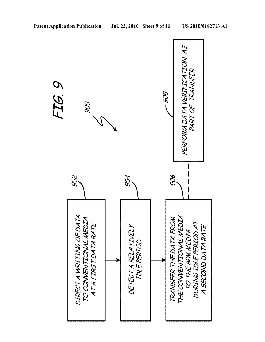 DATA STORAGE DEVICE WITH BOTH BIT PATTERNED AND CONTINUOUS MEDIA - diagram, schematic, and image 10