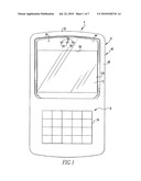 HANDHELD ELECTRONIC DEVICE HAVING HIDDEN OPENINGS OFFSET FROM AN AUDIO SOURCE diagram and image