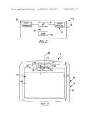 HANDHELD ELECTRONIC DEVICE HAVING HIDDEN OPENINGS OFFSET FROM AN AUDIO SOURCE diagram and image