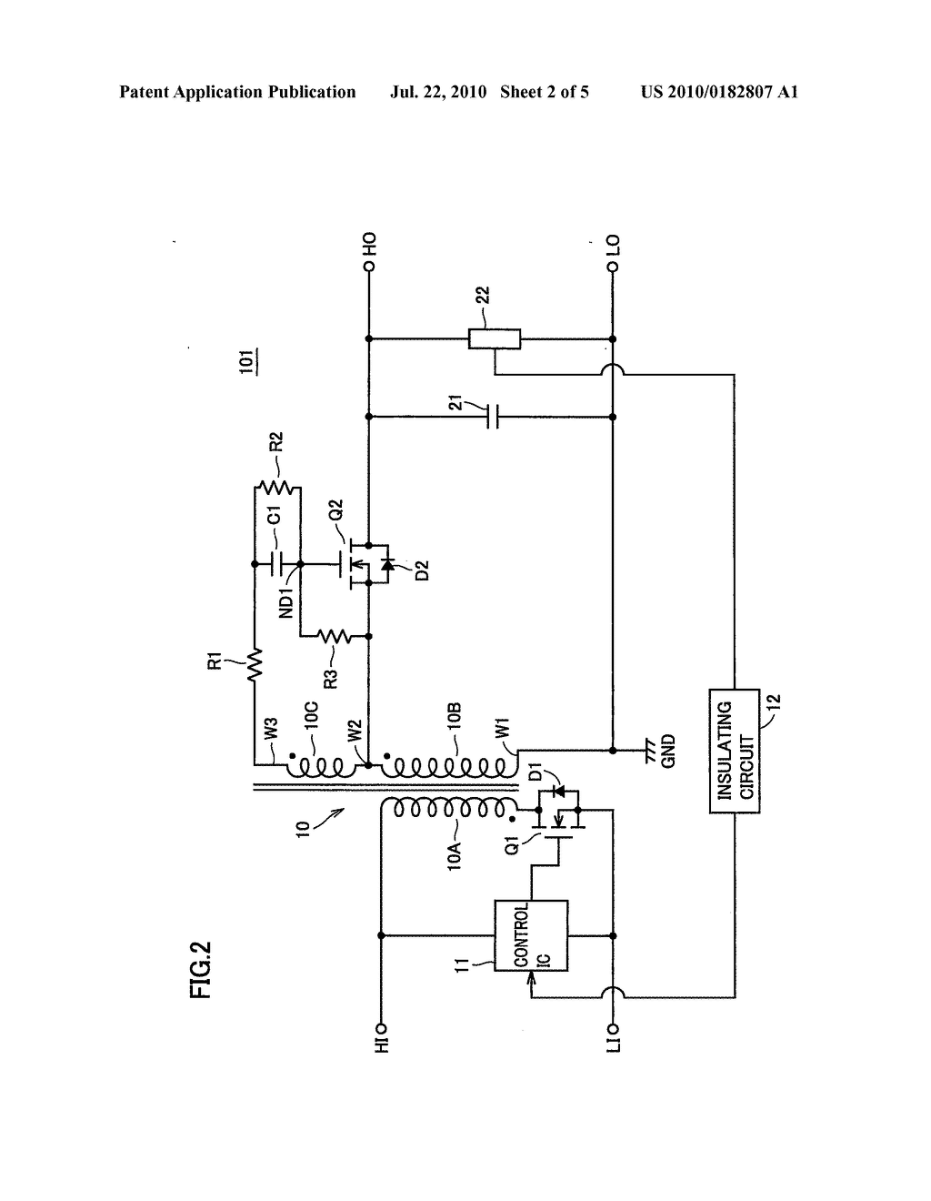 Synchronous Rectifier Circuit Capable of Preventing Flow-Through Current - diagram, schematic, and image 03