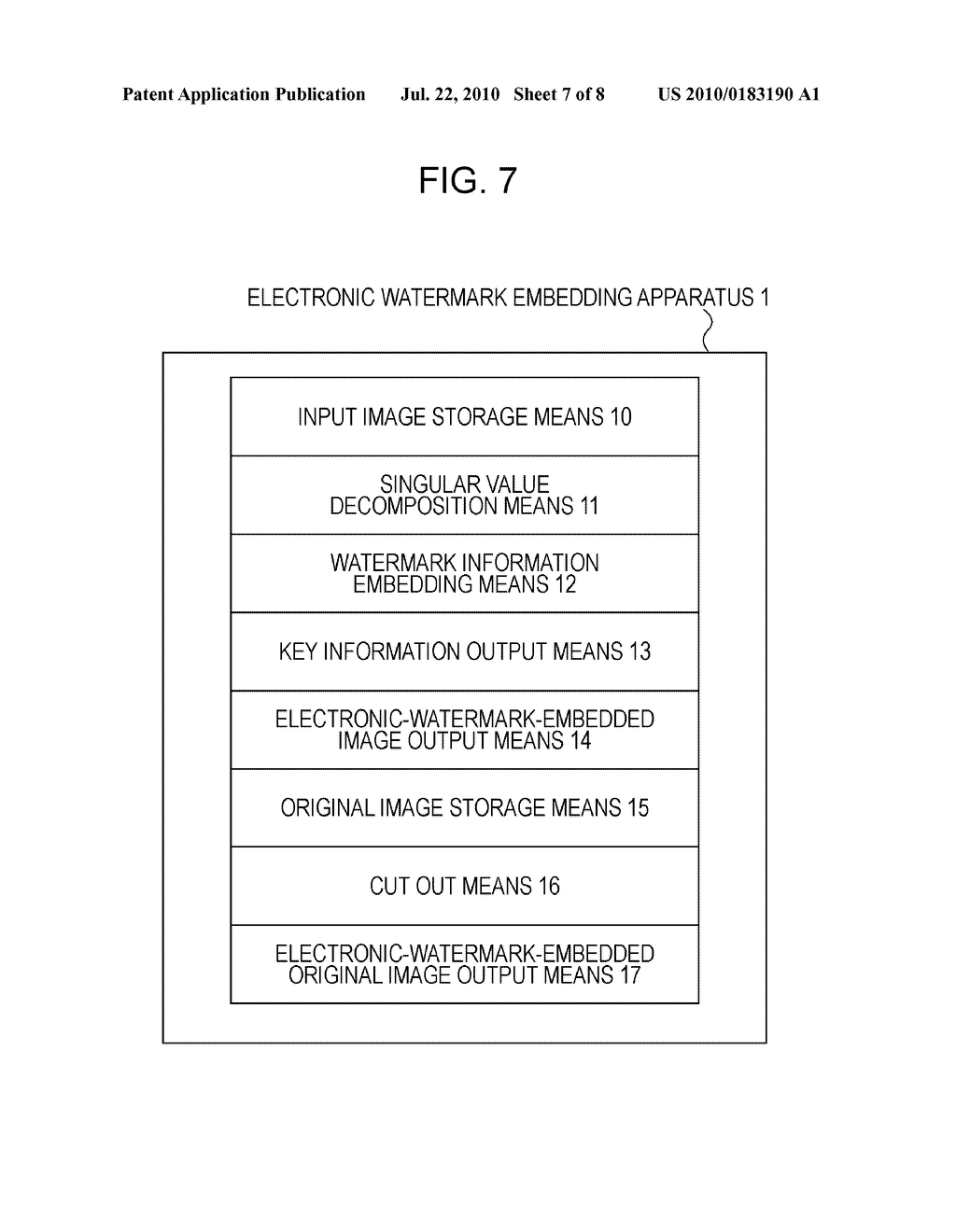 ELECTRONIC WATERMARK EMBEDDING APPARATUS AND METHOD AND ELECTRONIC WATERMARK DETECTING APPARATUS AND METHOD - diagram, schematic, and image 08