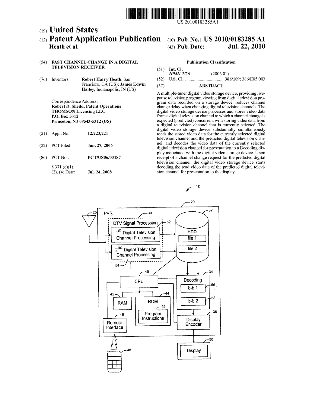 Fast Channel Change In A Digital Television Receiver - diagram, schematic, and image 01