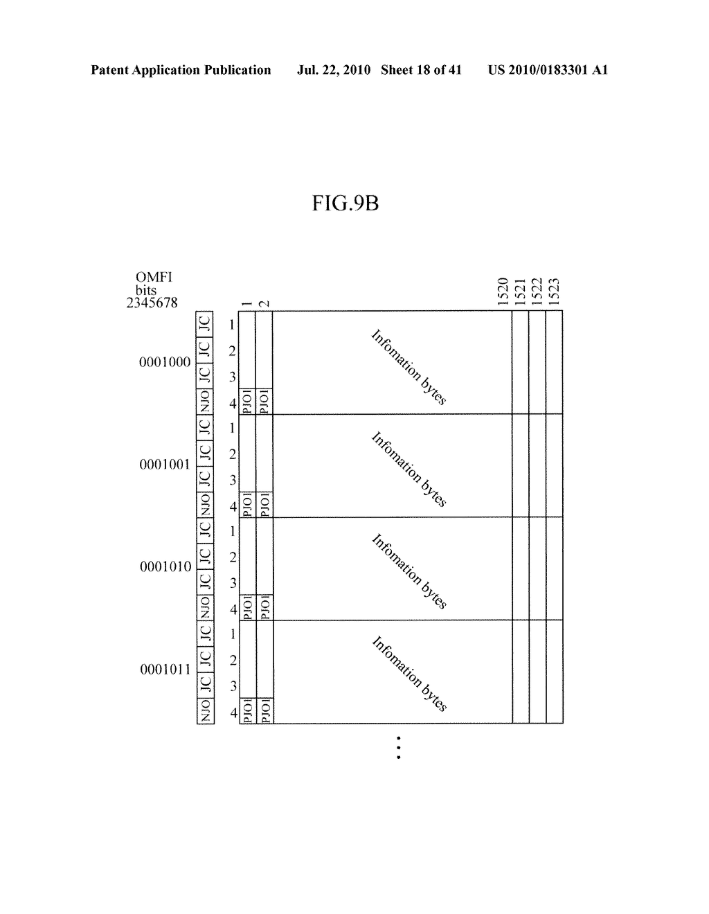 APPARATUS SUITABLE FOR TRANSPORTING CLIENT SIGNALS, AND APPARATUS AND METHOD SUITABLE FOR MAPPING OR DEMAPPING TRIBUTARY SLOTS FOR TRANSPORT OF CLIENT SIGNALS - diagram, schematic, and image 19