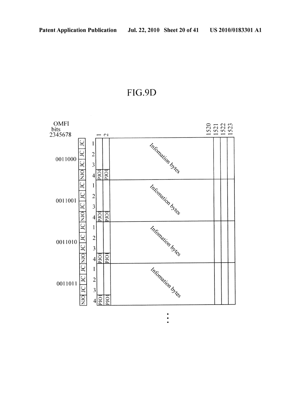 APPARATUS SUITABLE FOR TRANSPORTING CLIENT SIGNALS, AND APPARATUS AND METHOD SUITABLE FOR MAPPING OR DEMAPPING TRIBUTARY SLOTS FOR TRANSPORT OF CLIENT SIGNALS - diagram, schematic, and image 21