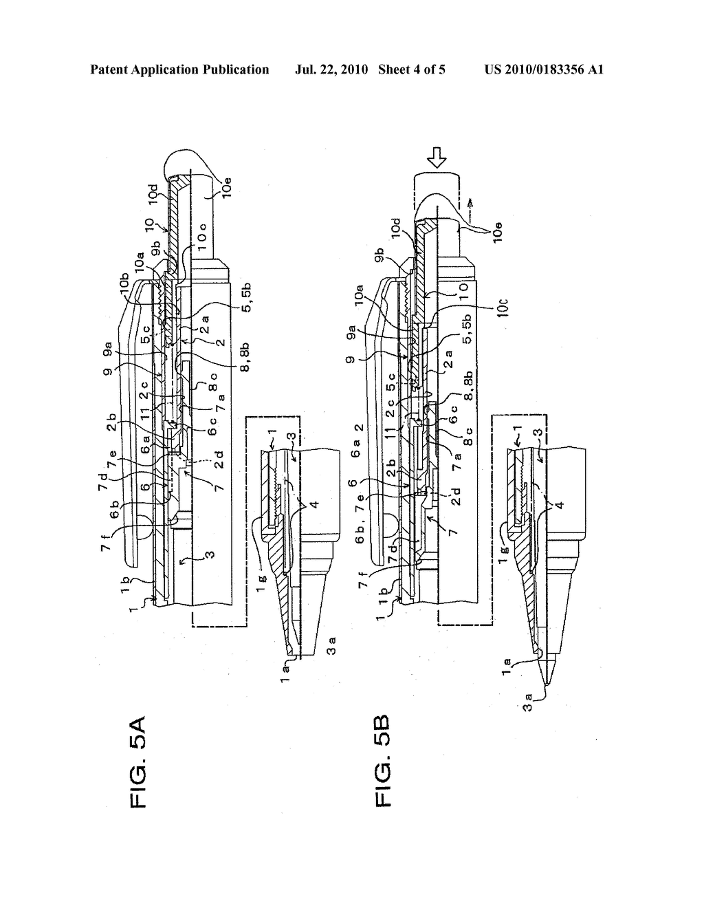 RETRACTABLE WRITING IMPLEMENT - diagram, schematic, and image 05