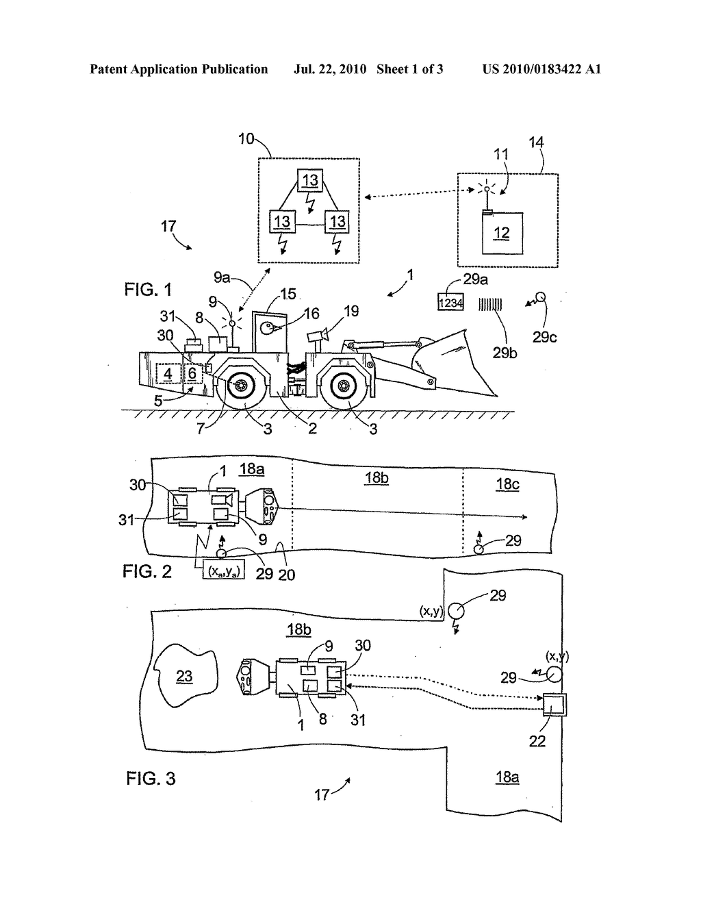ARRANGEMENT FOR MONITORING THE LOCATION OF A MINING VEHICLE IN A MINE - diagram, schematic, and image 02