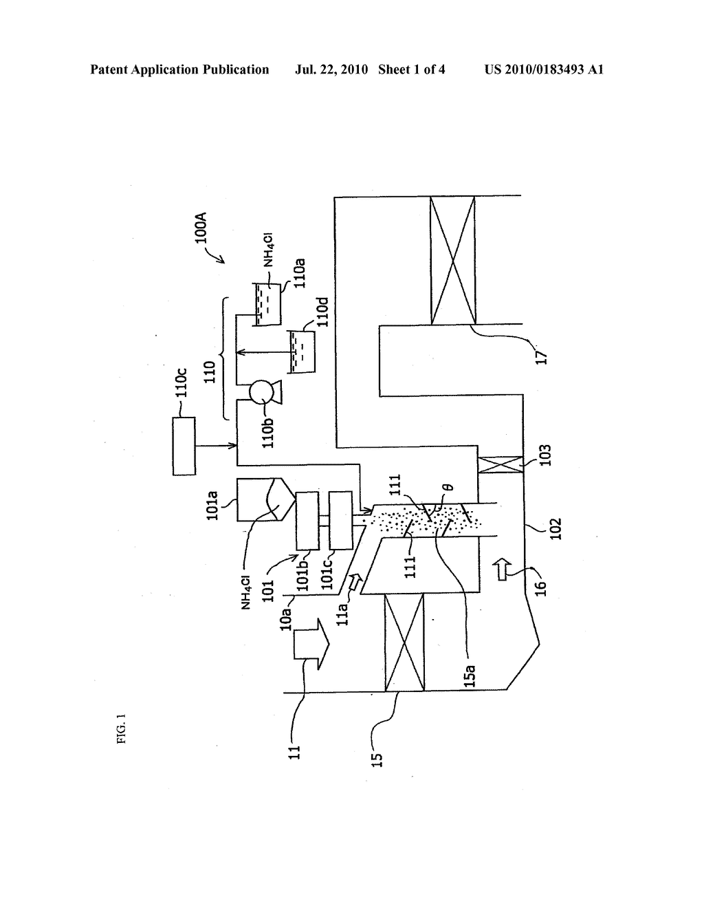 EXHAUST GAS TREATING APPARATUS AND METHOD - diagram, schematic, and image 02