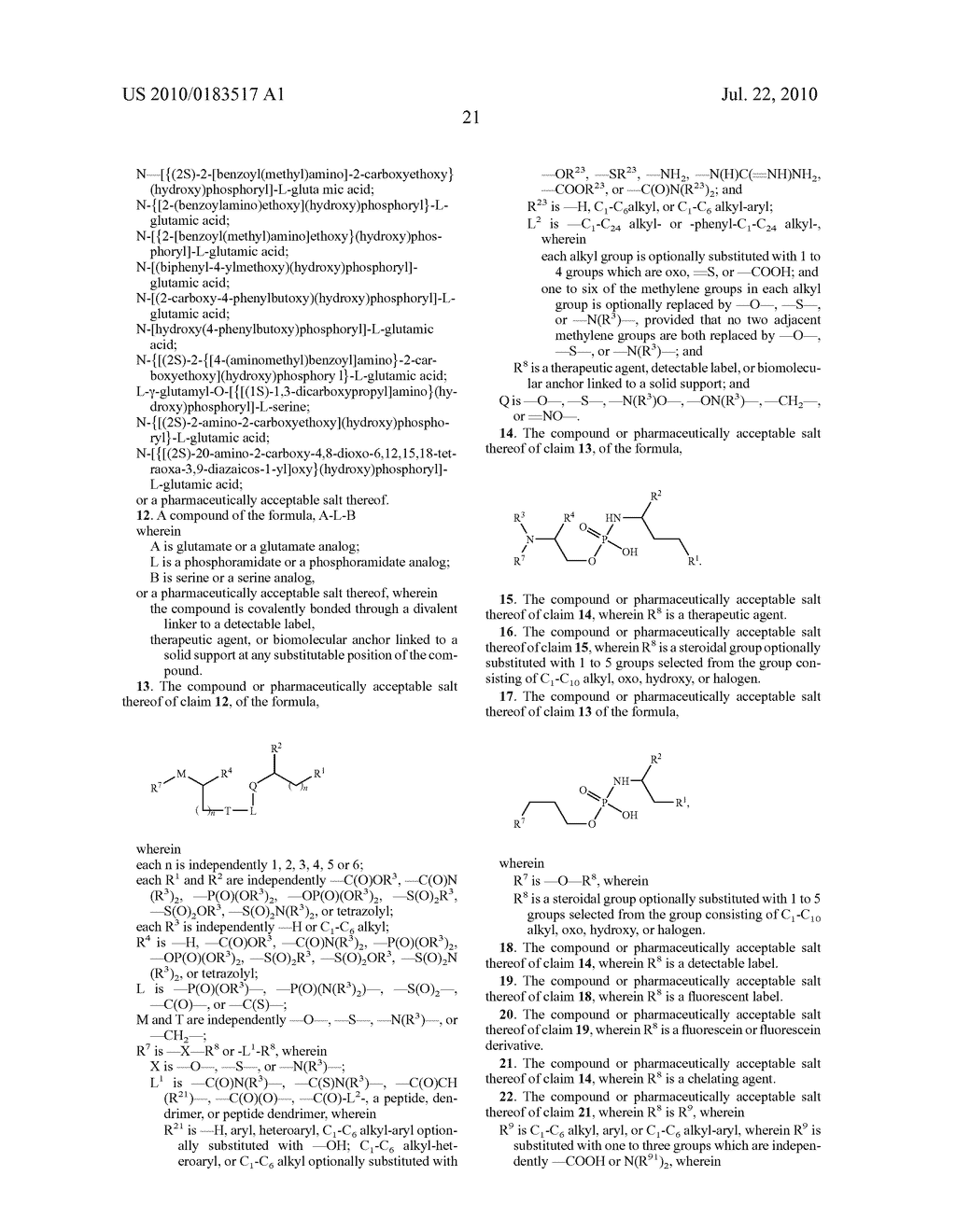 Peptidomimetic Inhibitors Of PSMA, Compounds Comprising Them, And Methods Of Use - diagram, schematic, and image 34