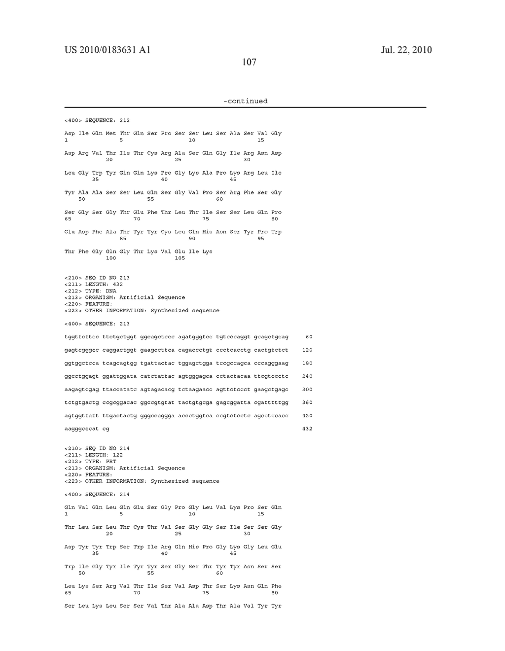 Antibodies Directed to HER-3 and Uses Thereof - diagram, schematic, and image 141