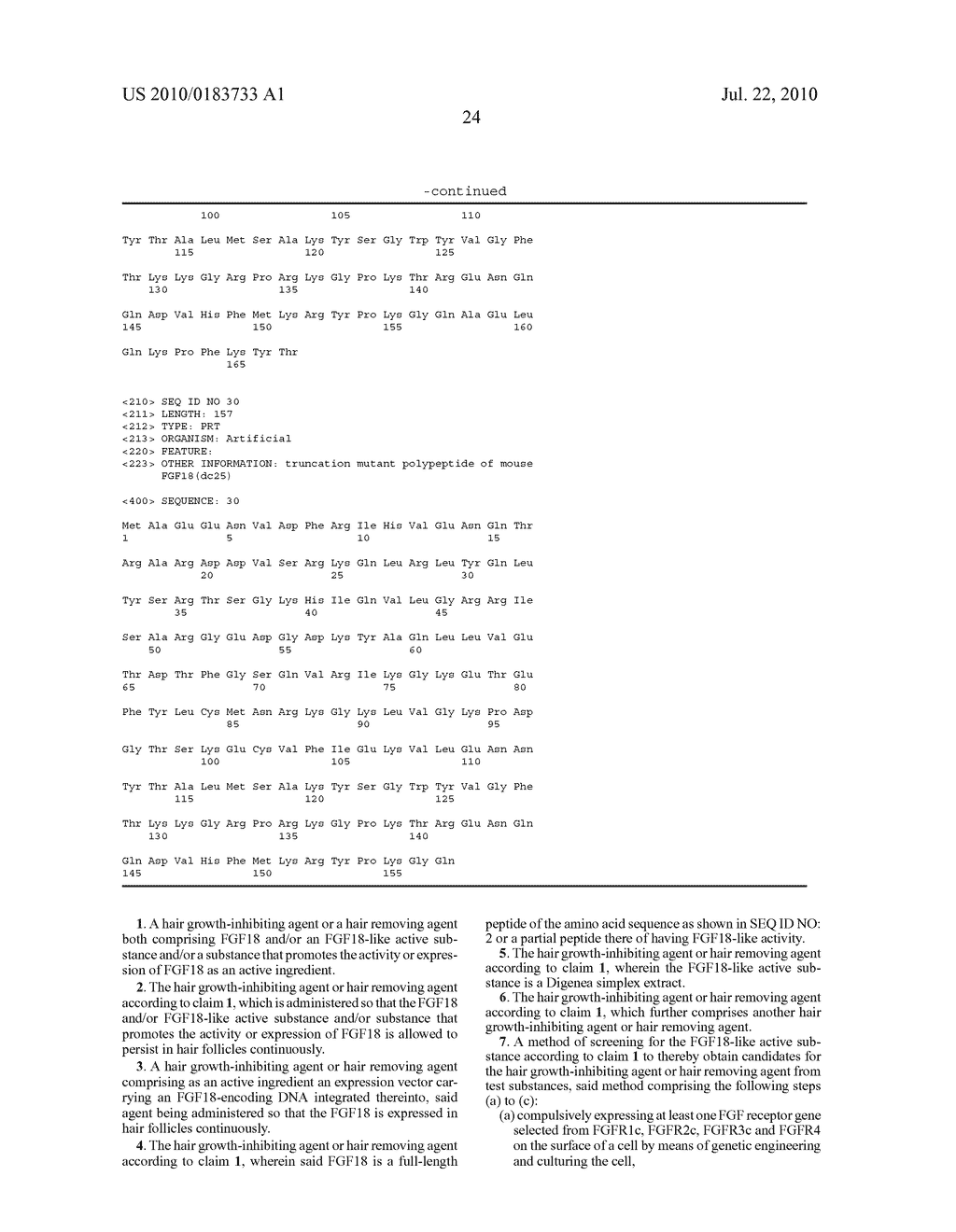 HAIR GROWTH-INHIBITING AGENT - diagram, schematic, and image 29