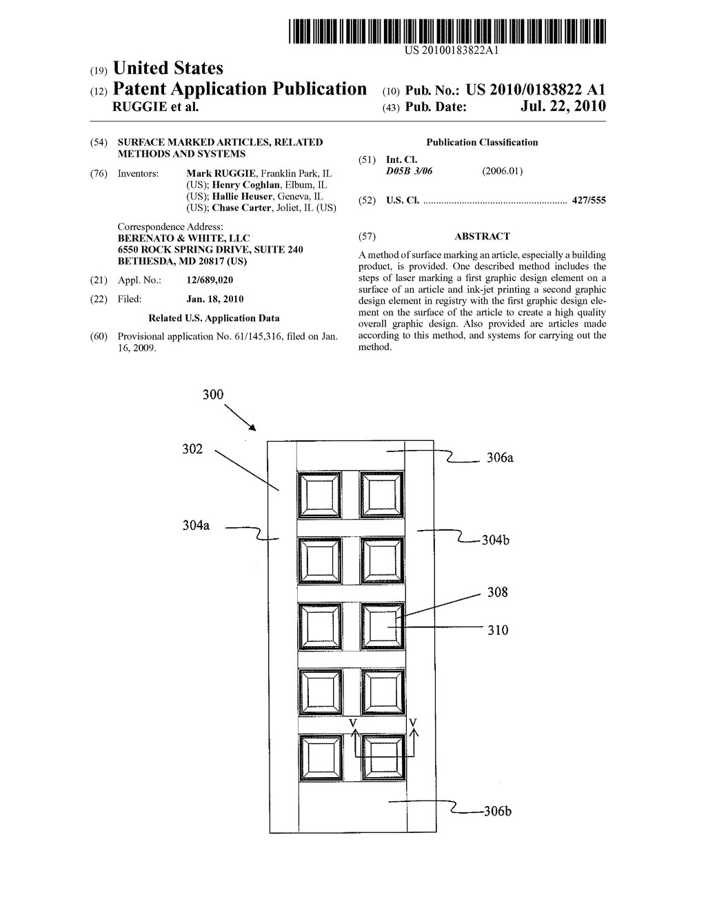 SURFACE MARKED ARTICLES, RELATED METHODS AND SYSTEMS - diagram, schematic, and image 01