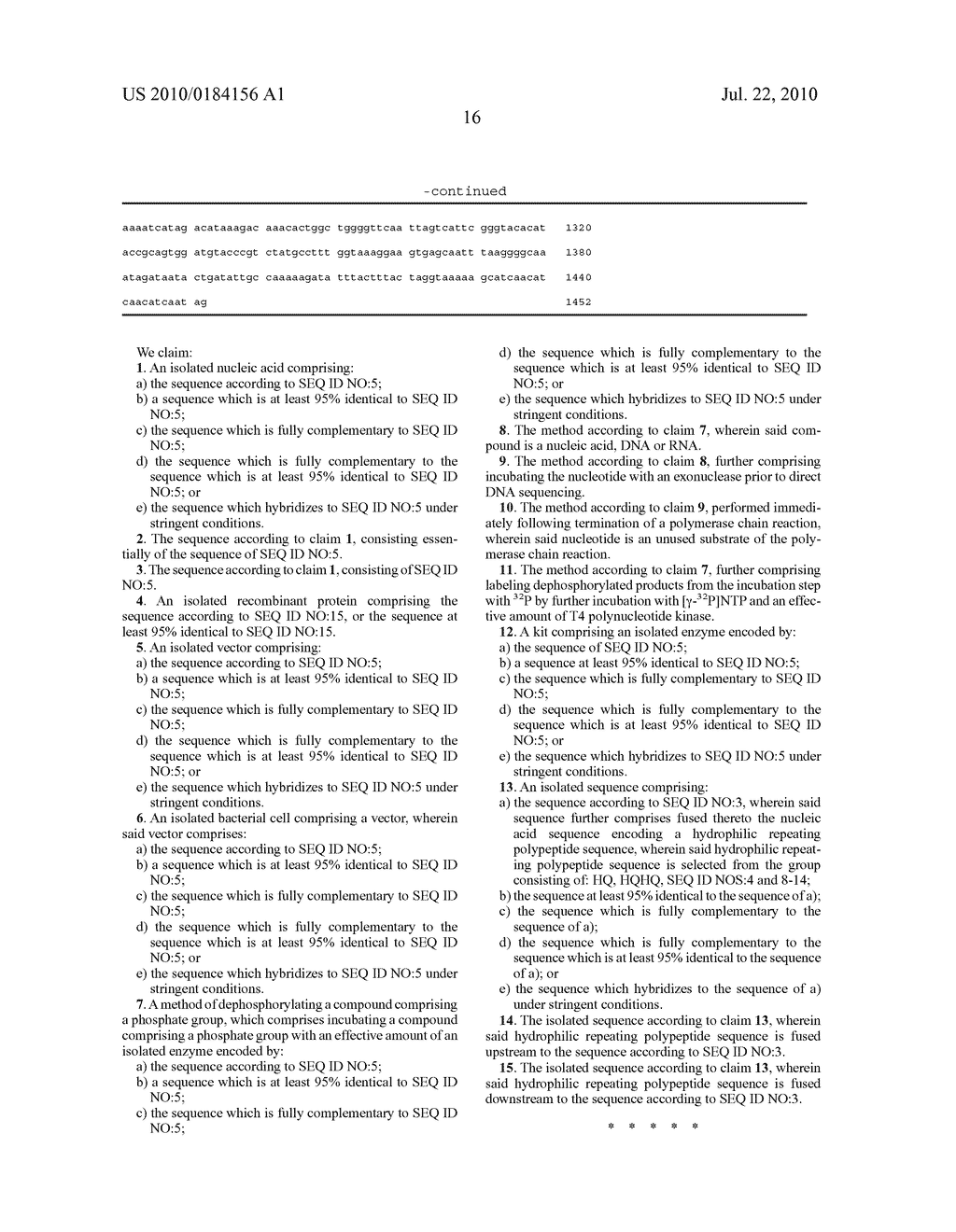 Recombinant Colwellia Psychrerythraea Alkaline Phosphatase and Uses Thereof - diagram, schematic, and image 21