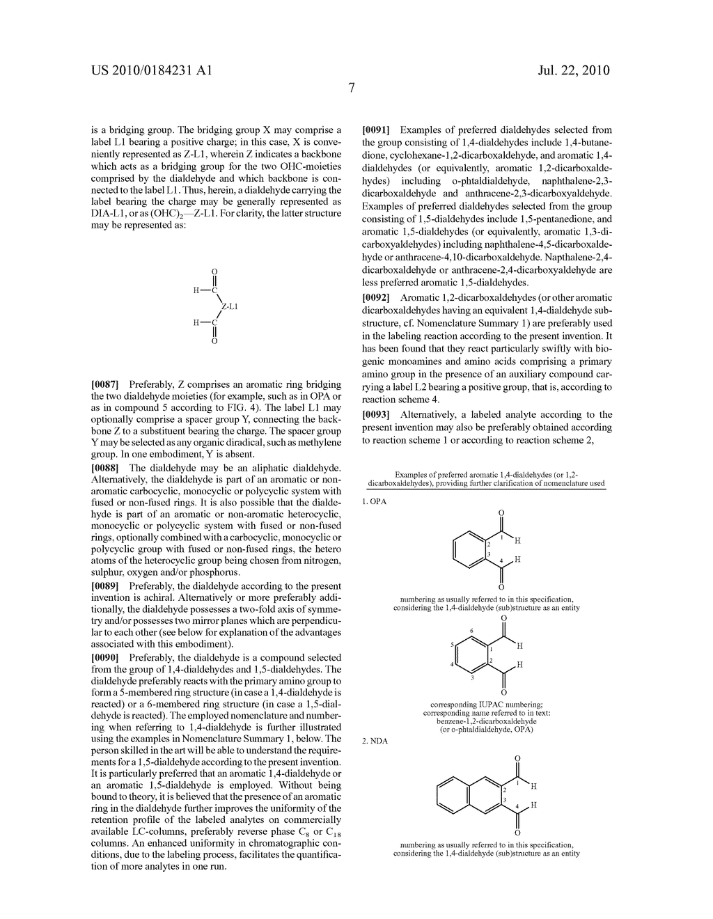 Method for the determination of an analyte comprising a primary amino group, and kit for labeling said analyte - diagram, schematic, and image 08