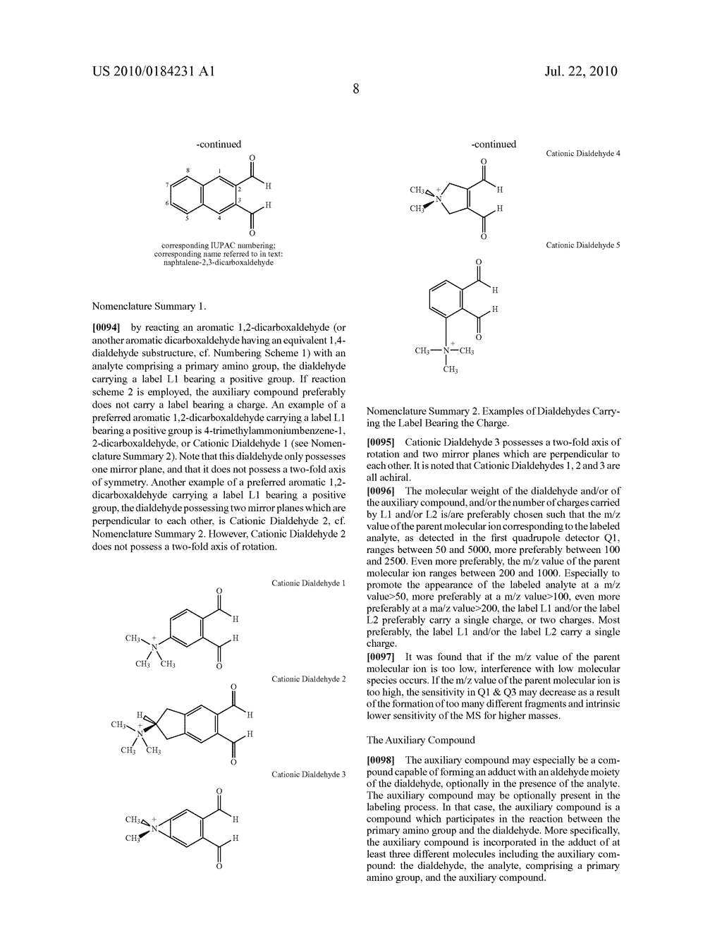 Method for the determination of an analyte comprising a primary amino group, and kit for labeling said analyte - diagram, schematic, and image 09