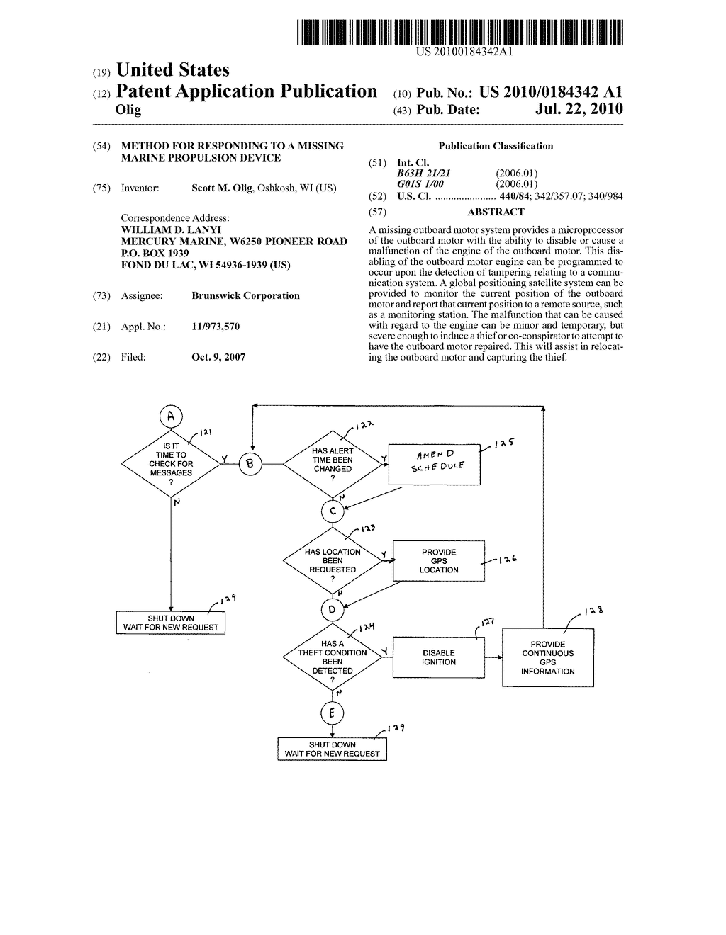 Method for responding to a missing marine propulsion device - diagram, schematic, and image 01