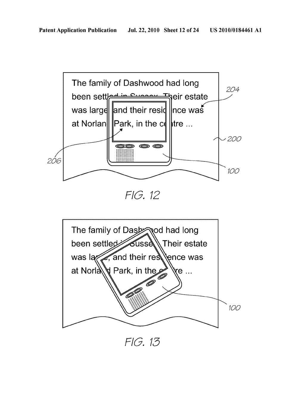 HANDHELD DISPLAY DEVICE FOR INTERACTING WITH PRINTED HYPERLINKS - diagram, schematic, and image 13