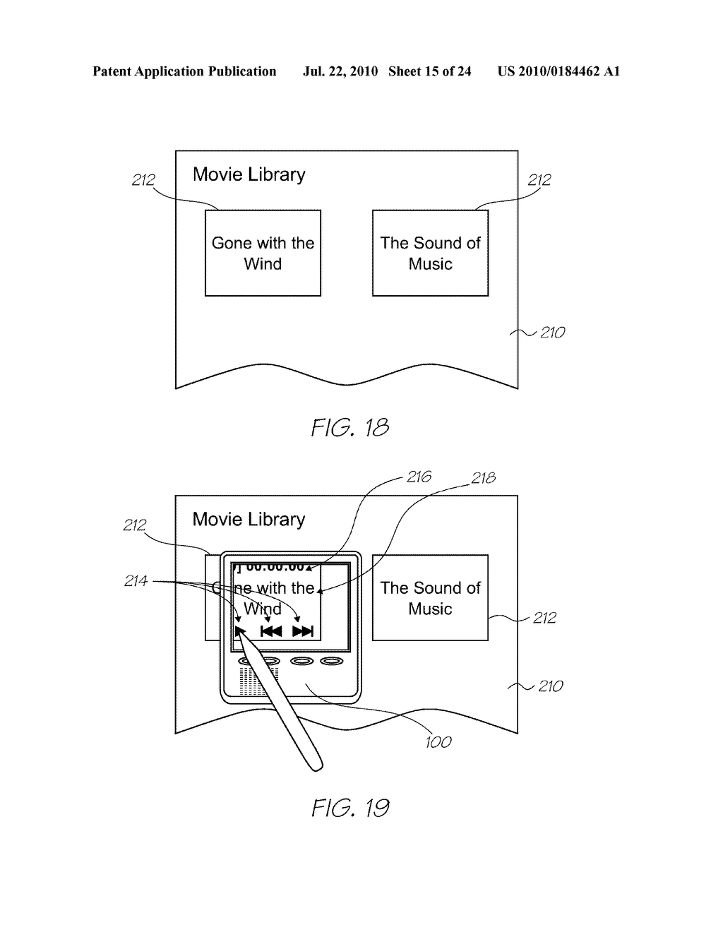 METHOD OF DISPLAYING HYPERLINKED INFORMATION USING HANDHELD DISPLAY DEVICE - diagram, schematic, and image 16