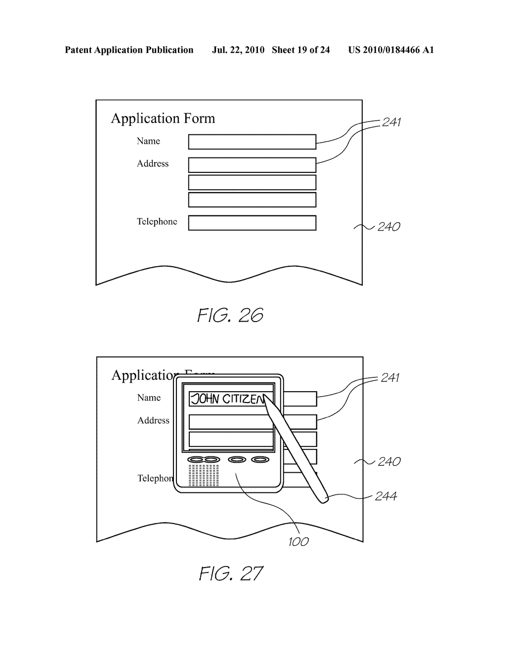 HANDHELD DISPLAY DEVICE FOR TRANSLATING PRINTED TEXT ON A SUBSTRATE - diagram, schematic, and image 20