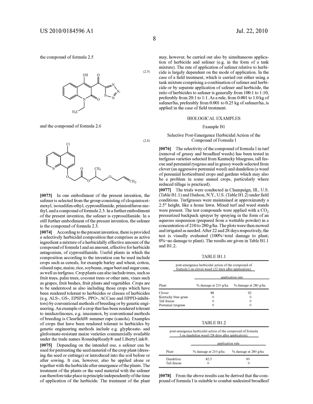 METHOD FOR THE CONTROL OF WEEDS IN TURF - diagram, schematic, and image 09