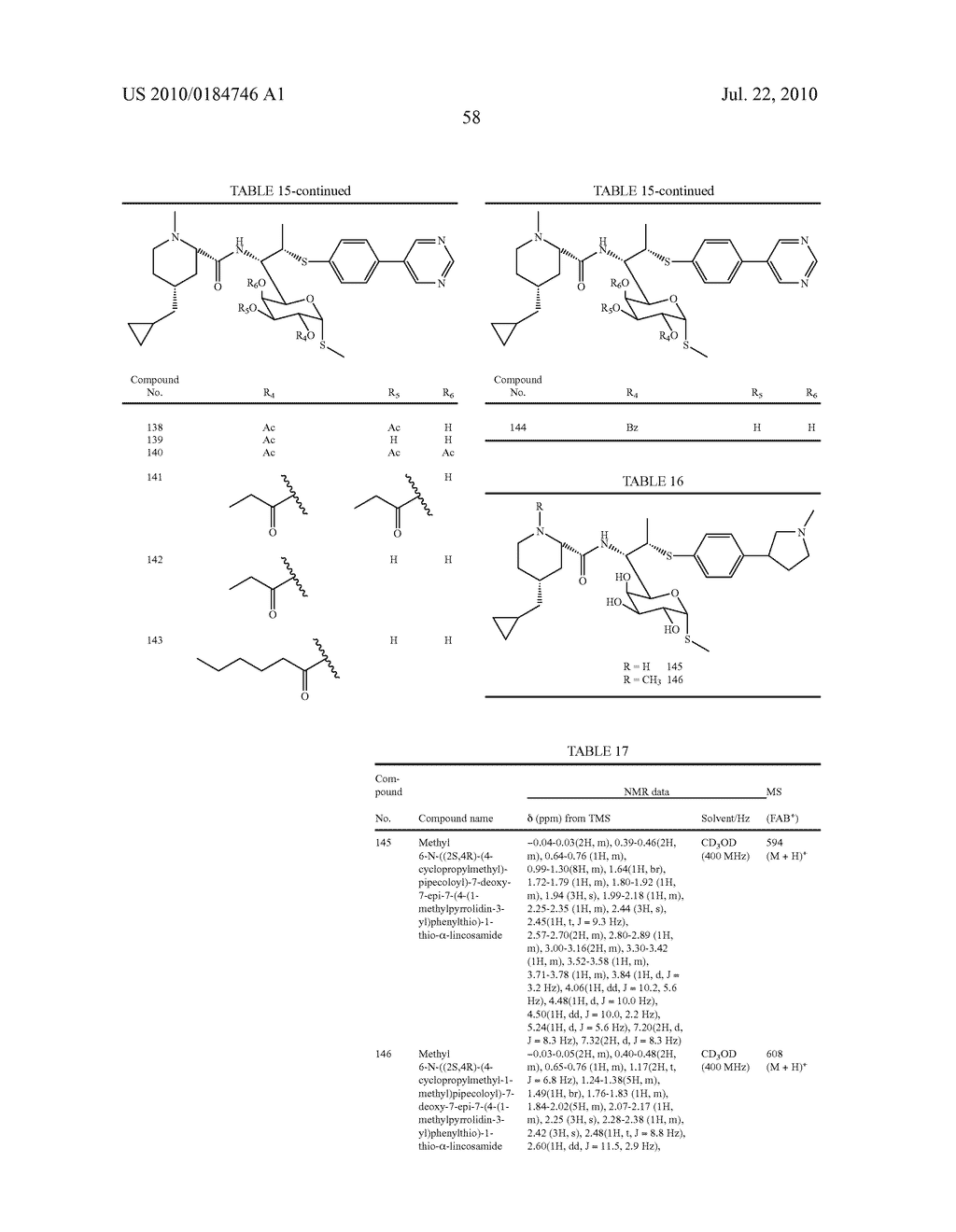 LINCOSAMIDE DERIVATIVES AND ANTIMICROBIAL AGENTS COMPRISING THE SAME AS ACTIVE INGREDIENT - diagram, schematic, and image 59