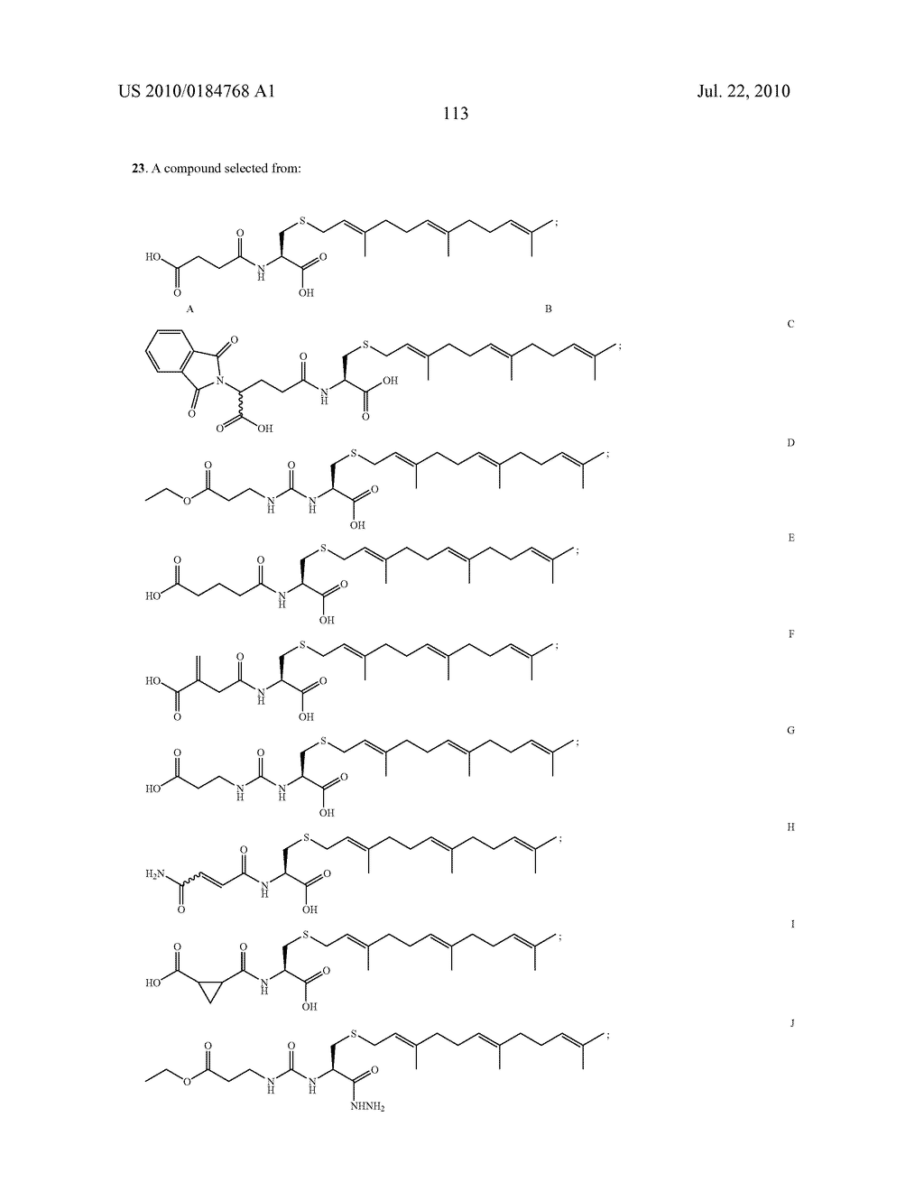 Isoprenyl Compounds and Methods Thereof - diagram, schematic, and image 128